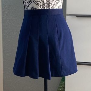 Vintage Blue  Pleated Varsity Cheer Skirt